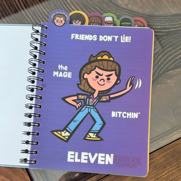 Stranger Things | Office | Stranger Things Character Spiral Notebook ...